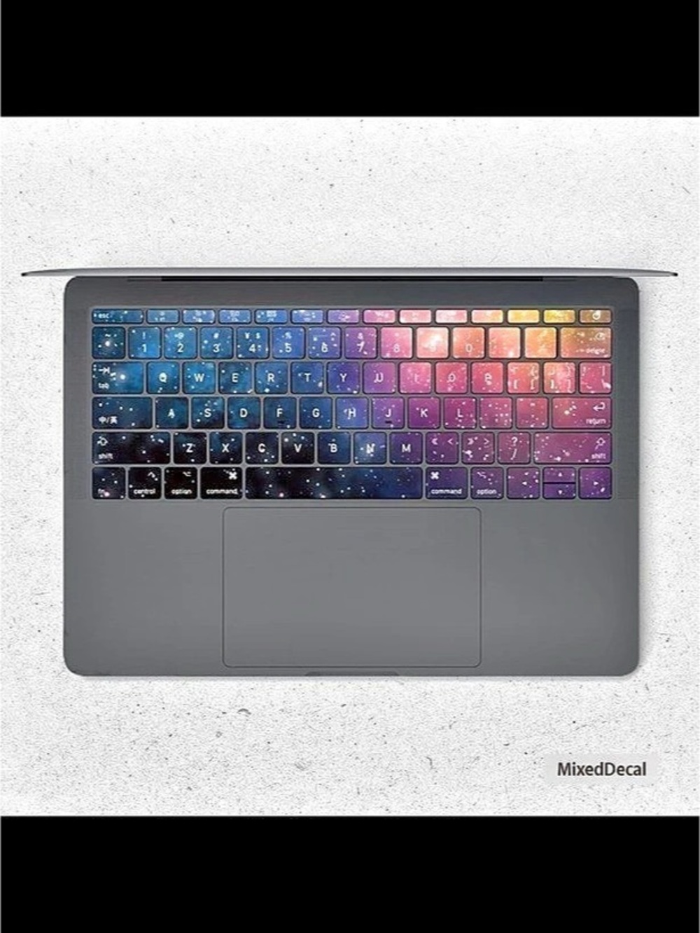 MixedDecal Purple Galaxy Keyboard Stickers